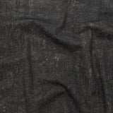 Donna Karan Italian Charcoal, Champagne and Metallic Gold Reversible Stretch Wool Twill