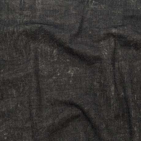 Donna Karan Italian Charcoal, Champagne and Metallic Gold Reversible Stretch Wool Twill