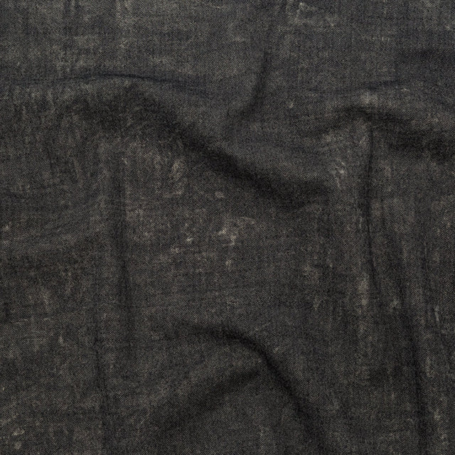 Donna Karan Italian Charcoal, Champagne and Metallic Gold Reversible Stretch Wool Twill