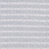 Metallic Silver Wool Blend Striped Knit