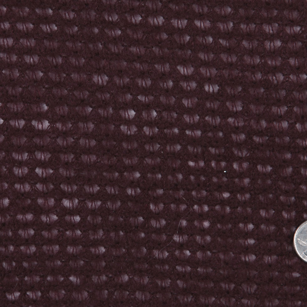 Burgundy Mohair Blended Loose Knit