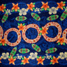 Rayon Fabric Rings of Polynesia Print