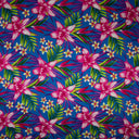 Rayon Tropical Floral Palm Leaves Fabric