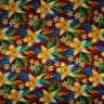 Rayon Tropical Floral Palm Leaves Fabric