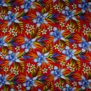 Rayon Tropical Floral Palm Leaves Fabric