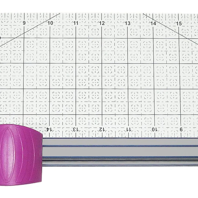 Fabric Cutter With Attached Ruler 27.5in x 6in Pink