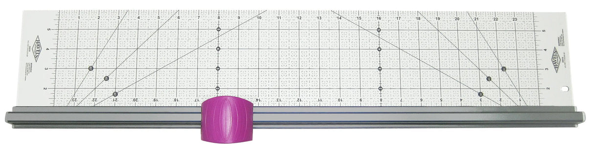 Fabric Cutter With Attached Ruler 27.5in x 6in Pink