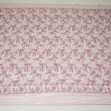 1 Yard Spider Mesh Lace Fabric with 3D Floral Embroidery, Applique & Sequins