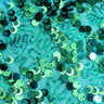 Fame Stretch Mesh Sequin Polyester Fabric - 2-Way Stretch, Embroidered Sequins, 50" Width, 287 GSM (1 Yard)