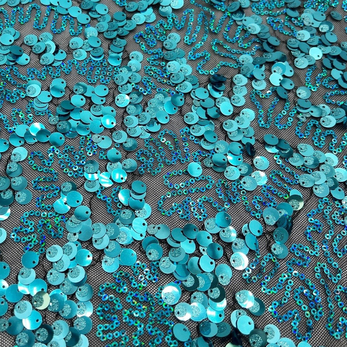 Stretch Mesh Sequin Fabric