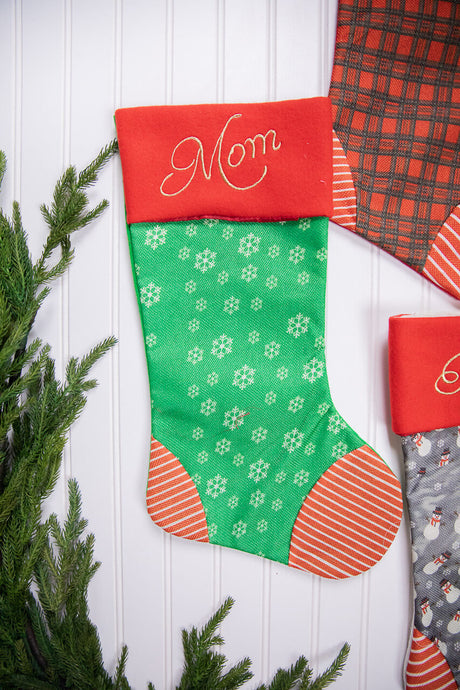 20” Fabric Holiday Stocking