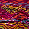 Foiled Spandex Fabric Fuchsia and Turquoise