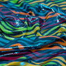 Fantastic Fever Foiled Spandex Fabric - Fuchsia, Turquoise, 58" Width, 4-Way Stretch (1 Yard)