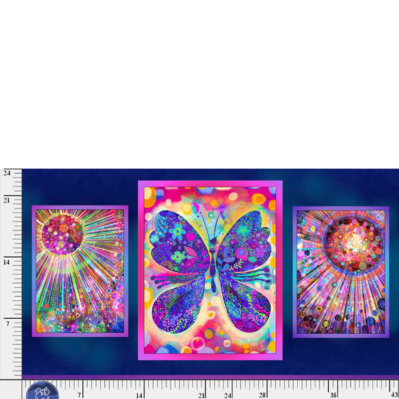 Cotton Butterfly Panel Fabric