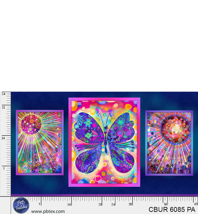 Cotton Butterfly Panel Fabric
