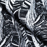 Fashion Tribe Nylon Spandex Fabric - Black/White Tribal Print, 58/60" Width (1 Yard)