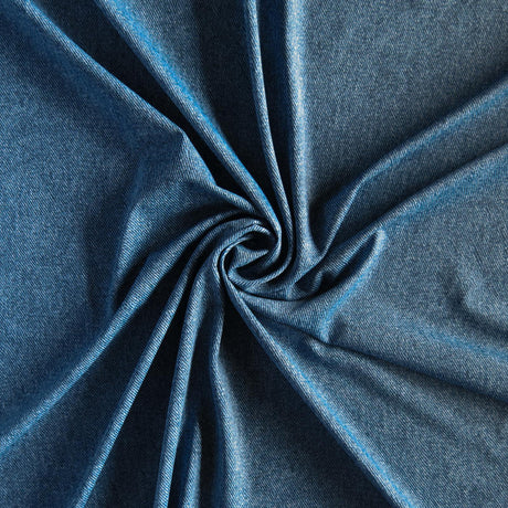 Swim Knit Faux Denim Classic Blue 4-Way Stretch