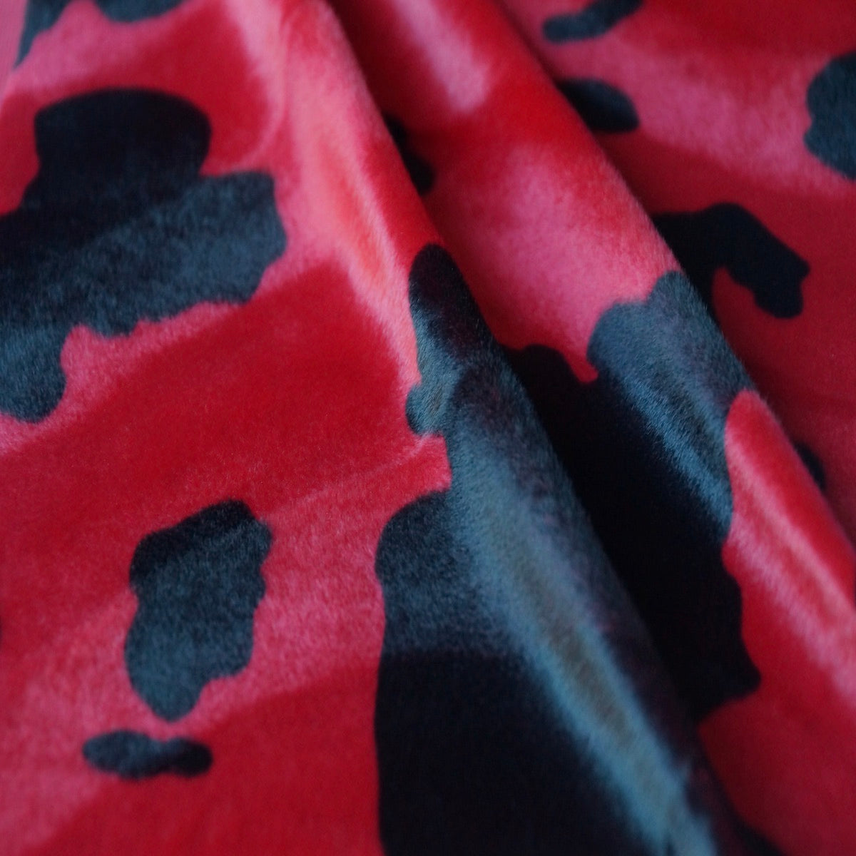 Faux Fur Cow Print Velboa Fabric
