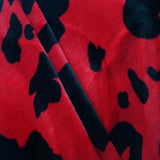 Faux Fur Cow Print Velboa Fabric