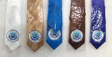 Federated States Of Micronesia Tie Polyester Fabric - National Seal, 56" Length, 3.5" Width (1 Piece)