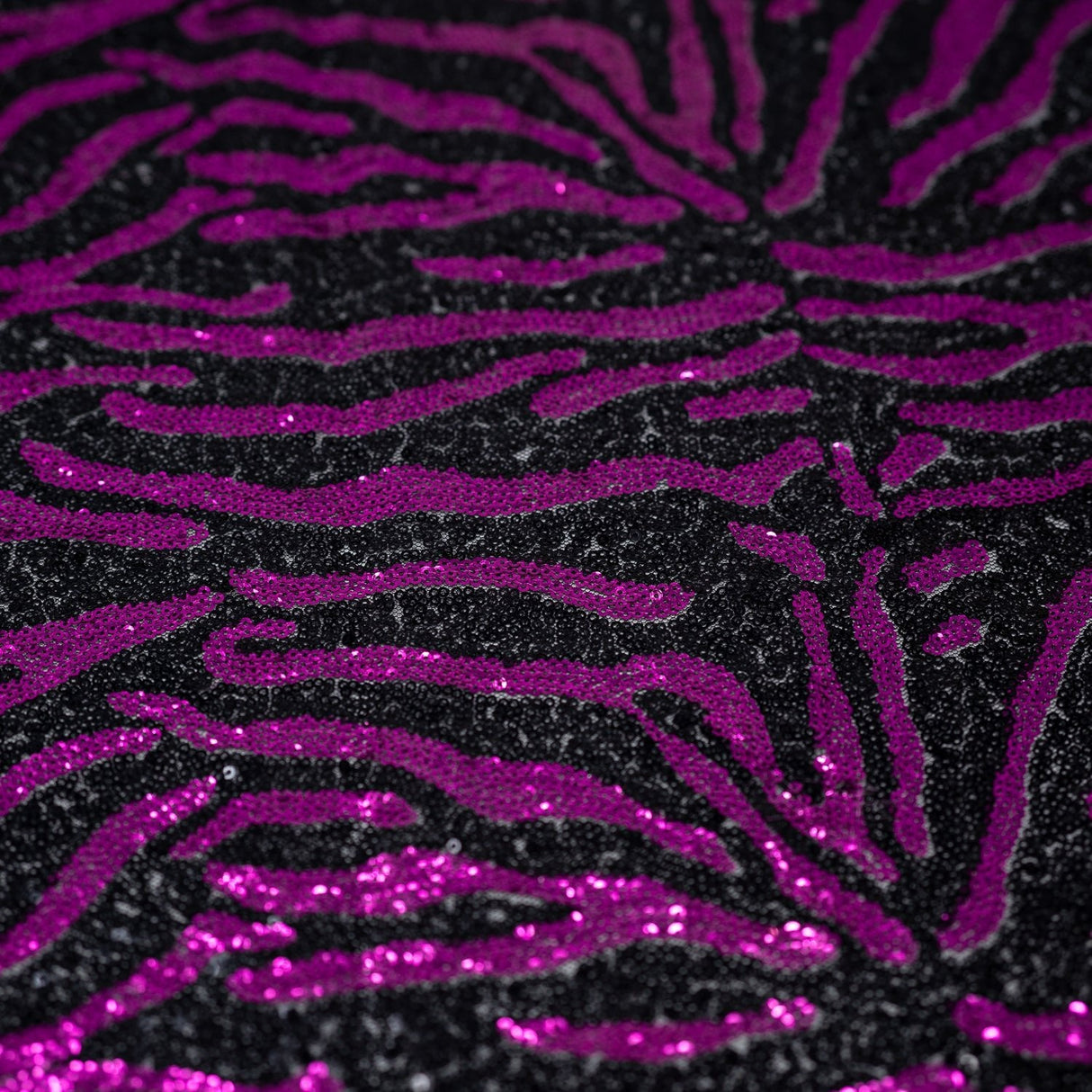 Sequin Mesh Zebra Fabric