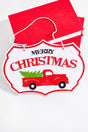 6.5" x 10" Merry Christmas with Truck Ornament