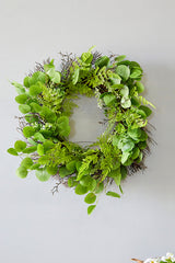 22" Eucalyptus Fern Wreath