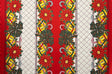 Festive Bells & Poinsettias Polyester Fabric - Red Poinsettias, Bells, Candy Canes, Green Bows, Diamond Lattice, 58" Width (1 Yard)