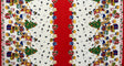 Festive Friends Polyester Fabric - Off-White Christmas Character Print, 59" Width (1 Yard)