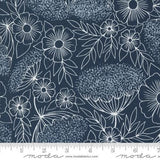 Quilting Cotton Field Of Flowers Navy Floral Moda