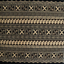 Cotton Barkcloth Fabric Fijian Geometric Design