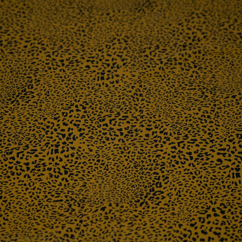 Finely Spotted Cheetah Printed Nylon Spandex Fabric - Blue Cheetah Print, 55/56" Width (1 Yard)