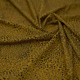 Finely Spotted Cheetah Printed Nylon Spandex Fabric - Blue Cheetah Print, 55/56" Width (1 Yard)