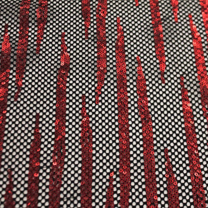 Sequin Stretch Mesh Black
