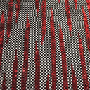 Flair Stretch Netting Sequin Fabric - Embroidered Sequin Nylon Spandex Fabric, Black/Turquoise, 52/54" Cut Width, 50" Usable Width (1 Yard)