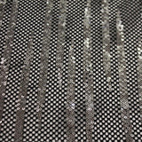 Sequin Stretch Mesh Black