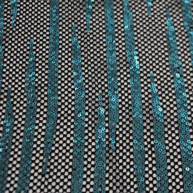 Sequin Stretch Mesh Black