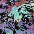 Flashback Stretch Velvet Flip Sequin Fabric - Black/Cool Iridescent, Black/Green Iridescent, Black/Purple Iridescent, White/Cool Iridescent, 58/60" Cut Width, 50" Usable Width (1 Yard)