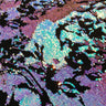 Flashback Stretch Velvet Flip Sequin Fabric - Black/Cool Iridescent, Black/Green Iridescent, Black/Purple Iridescent, White/Cool Iridescent, 58/60" Cut Width, 50" Usable Width (1 Yard)
