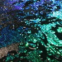 Flip Sequin Velvet Black Iridescent