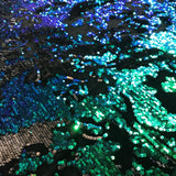 Flip Sequin Velvet Black Iridescent
