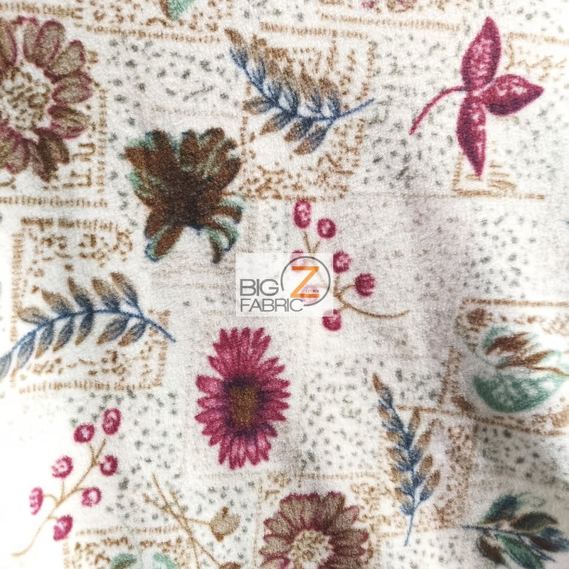 Floral Garden Printed Fleece Fabric