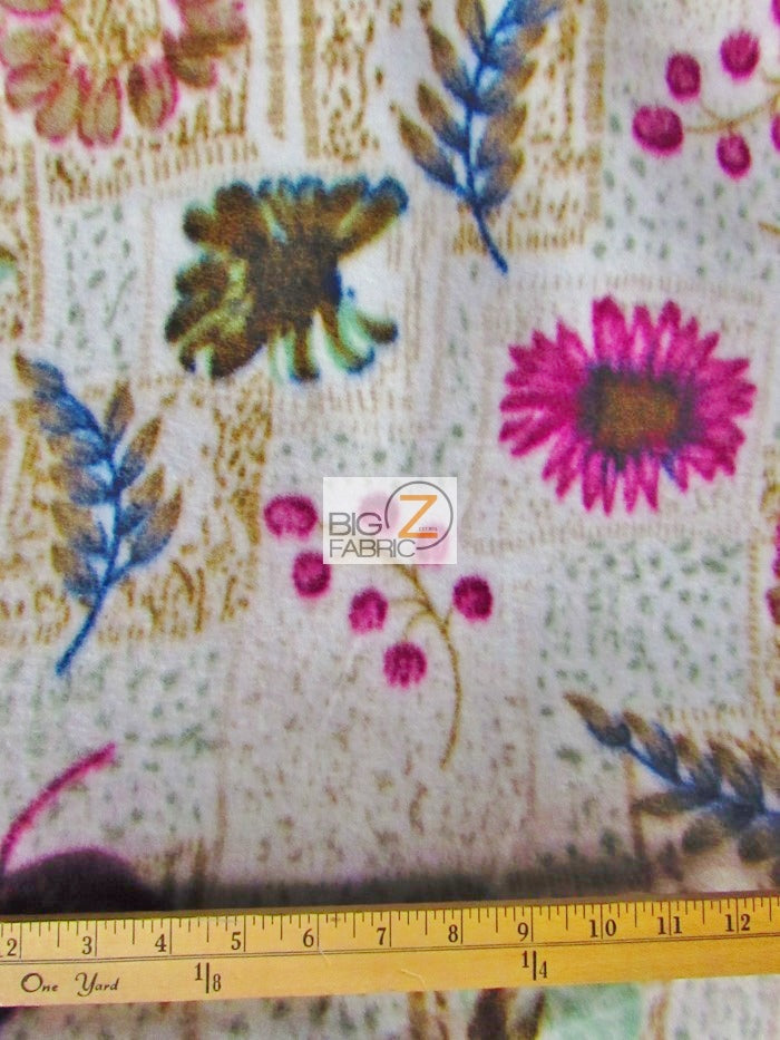 Floral Garden Printed Fleece Fabric