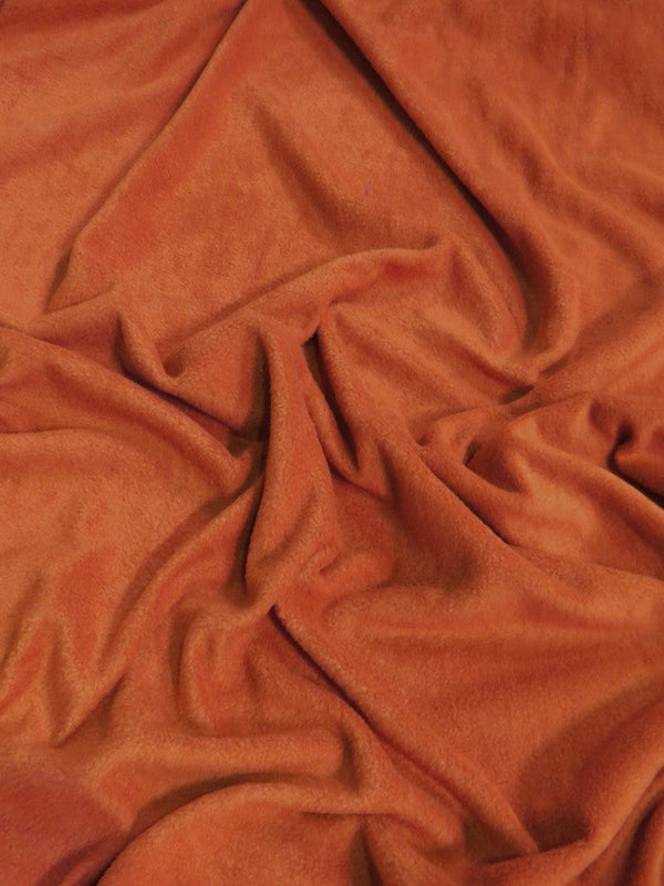 Copper Solid Polar Fleece Fabric