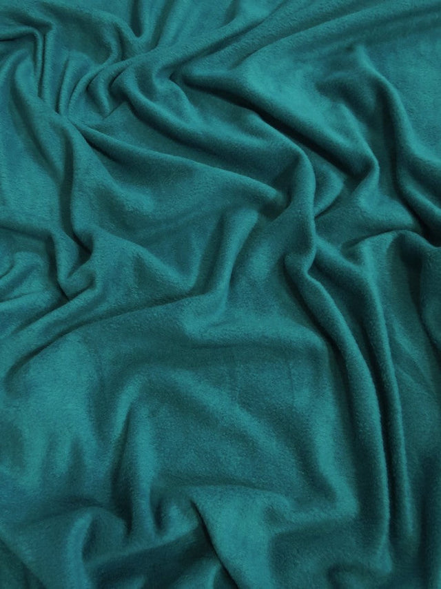 Solid Green Blue Polar Fleece Fabric