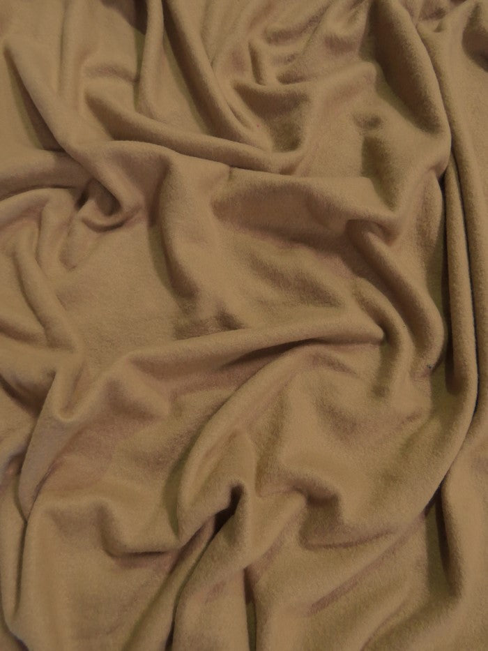 Solid Khaki Polar Fleece Fabric