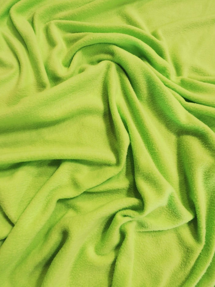 Solid Lime Green Polar Fleece Fabric
