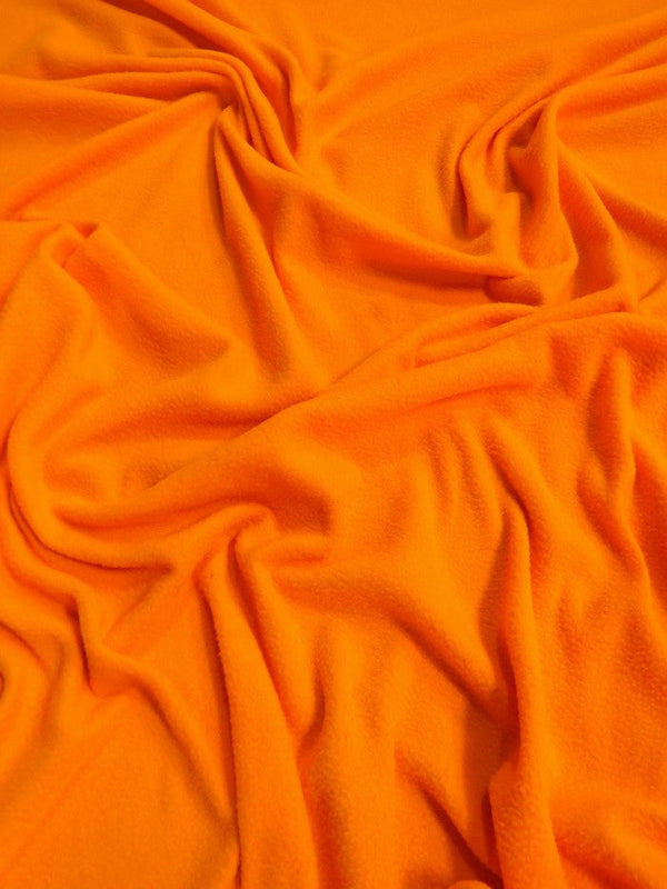 Big Z Fabric Solid Polar Fleece Fabric Neon Orange