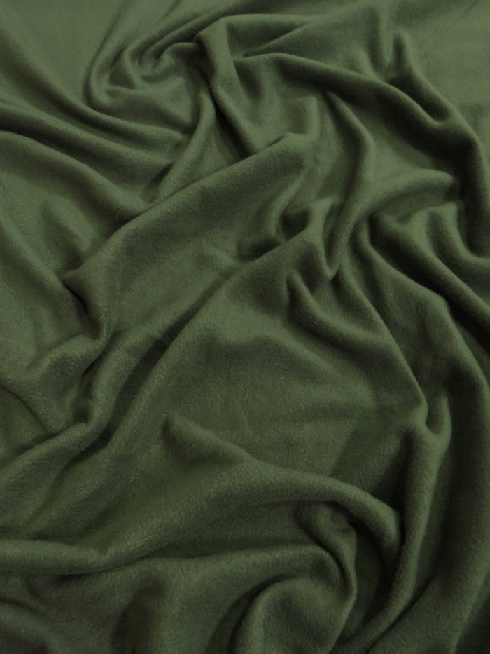 Olive Solid Polar Fleece Fabric