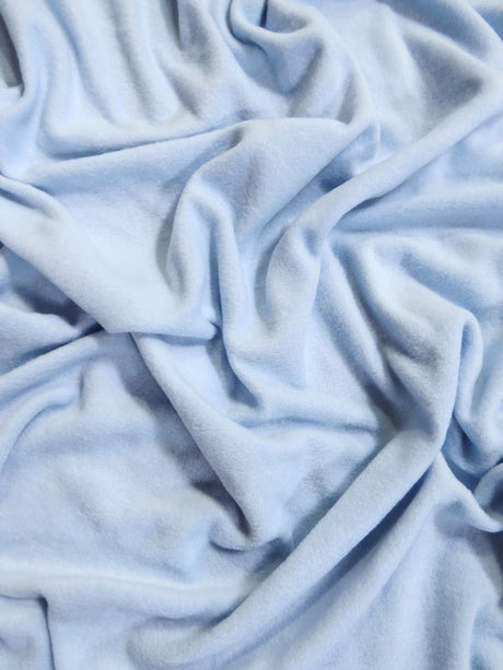 Solid Sky Blue Polar Fleece Fabric